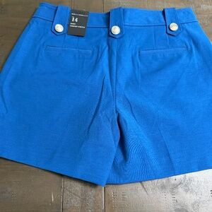 White House Black Market women blue shorts